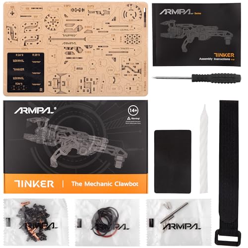 Mechanical Claw Model Kit, 3D Wooden ClawBot Puzzle for Adults and Teens