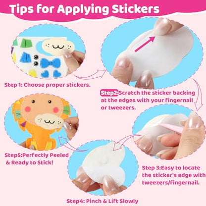 Sewing Kit for Kids, 10 Easy DIY Project of Stuffed Animal with Instruction - color: animal dolls felt sewing kits