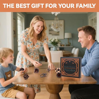 Mytothfy Brain Teaser Puzzles for Adults Teens Kids, 3D Puzzle Game Toys - color: Style D