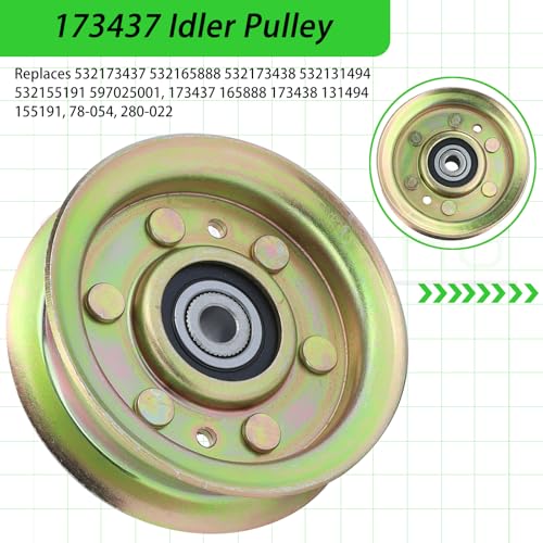 2 Pack 131494 Idler Pulley for Craftsman 42" LT1000 LT2000 Decks - color: A15 2x532173437