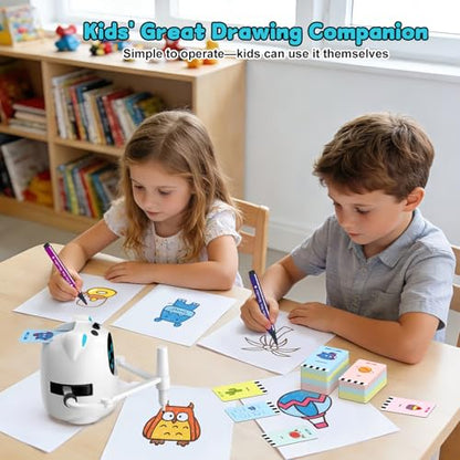 Drawing Robot for Kids, Educational Learning Drawing Toy Doodle Bot, 3 4 5 6 7 8 Year Old Boys Girls Birthday Gift, Kids Toys for Ages 5-7
