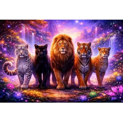 Lion 5D Diamond Art Painting Kits for Adults,Beginner Painting 16 x 12 inch - color: SH172