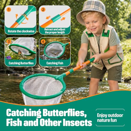 NAUGHTY PANDA Kids Explorer Kit, 28 Pcs Bug Catching Kit