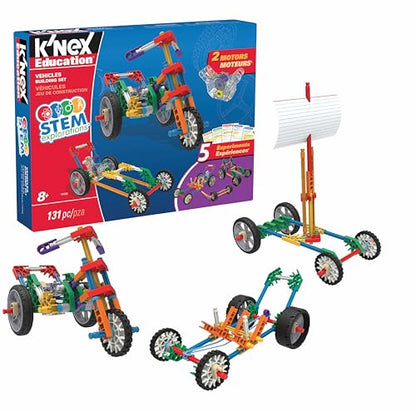 K'NEX Education - STEM Explorations: Vehicles Building Set ‚ Kid Construction Play, Creative Building‚ Ages 8+