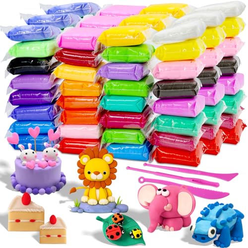 MuseLuxe Air Dry Clay - 96 Pack Modeling Clay Kit - color: 96 Colors