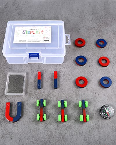 Sntieecr Labs Junior Science Magnetism Set for Experiment Education - style: Science Magnetism Set