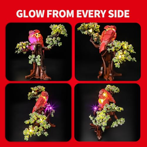 BRIKSMAX 2.0 Light Kit Compatible with Lego Ideas Love Birds 21365 Building Sets- Original LED Lighting Kits (Accessories Only) for Display, The Perfect Valentine's Gift & Collectors
