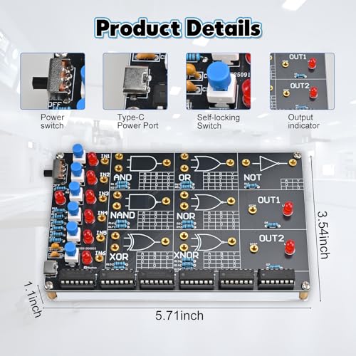 DIY Logic Gate Circuit Soldering Kit–Basic Logic Gate Learning Kit