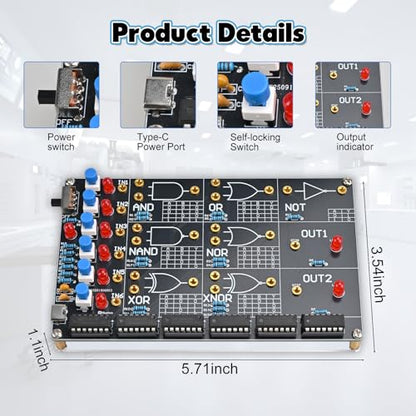 DIY Logic Gate Circuit Soldering Kit–Basic Logic Gate Learning Kit
