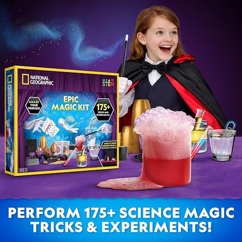 National Geographic Epic Magic Kit with 175+ Tricks for Kids 8-12 - style: 175+ Magic Tricks
