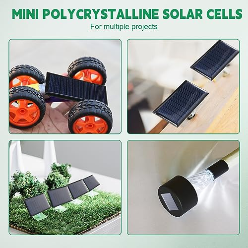 Retisee 30 Pcs Small Solar Panels Mini Polycrystalline Solar Cells