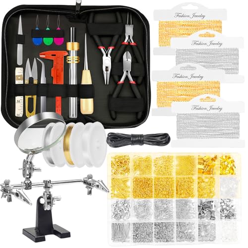 MONVICT Jewelry Making Supplies Kit with Jewelry Making Tools, Findings