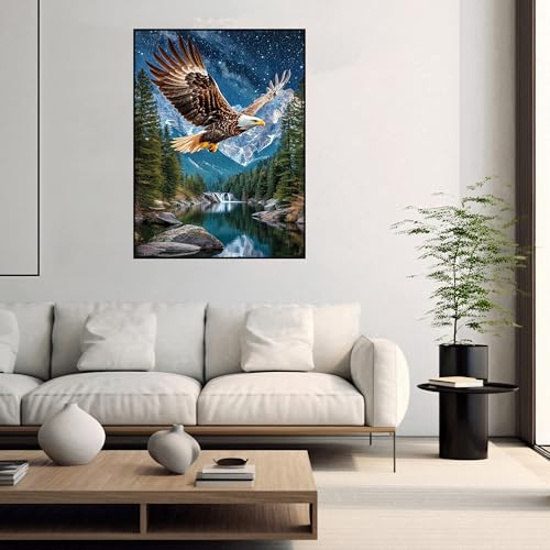 Diamond Art Kits for Adults,Eagle Diamond Painting Kits for Beginner - color: Eagle-A