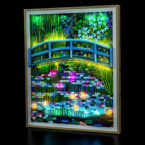 LocoLee Light kit Compatible with Lego 31220 Claude Monet – Bridge Over a Pond of Water Lilies - No Actual Model Only Lights, LED Lighting Compatible with Lego 31220 Monet (Standard Version) - style: Standard Version