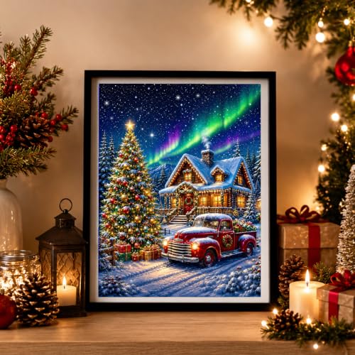 AUKELHJ Diamond Art Kits for Adults, Christmas Diamond Painting, 12x16 Inch - color: 04-Christmas, size: 12X16 inch