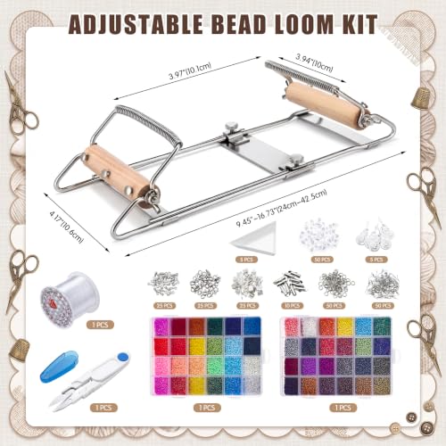 ElaraBerry Bead Loom Adults Kit Bracelets Necklaces DIY Craft Set