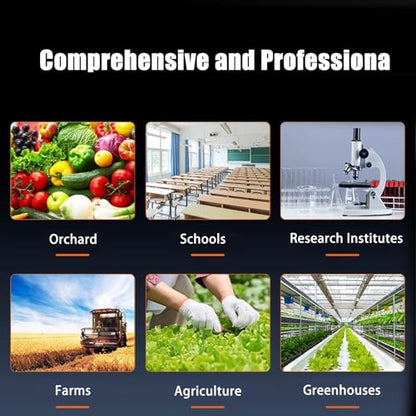 7 in 1 Soil Tester, Nitrogen Phosphorus Potassium NPK Tester, Handheld Soil PH Meter Kit, Temperature, Conductivity, Moisture, EC Meter for Petrochemical, Agriculture