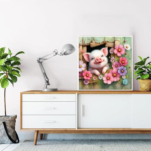 HITO Pig Diamond Painting Kits for Adults Pig Diamond Art Kits for Adults - color: G9467