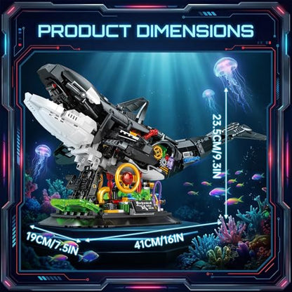 Mechanical Orca Building Set Steampunk Model Kit - color: Orca