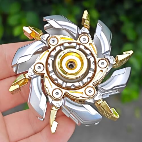 T-Conceal EDC Fidget Slider Spinning Stress Relief Adults Magnet Metal Toys - color: Silver Gold