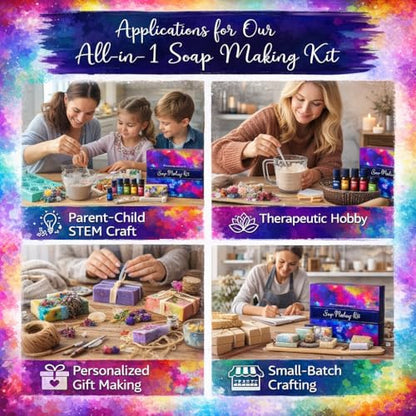 Soap Making Kit for Adults, Make Your Own Soap with Melt & Pour - DIY