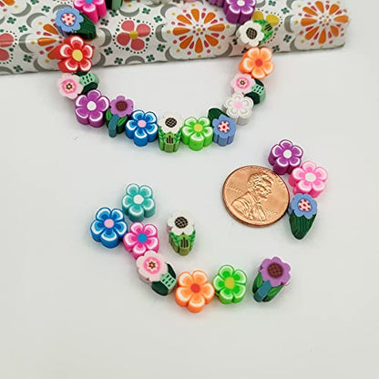 200pcs Flower Polymer Clay Beads - color: Flower