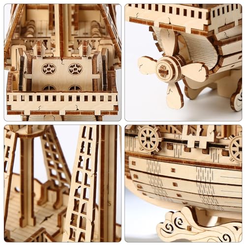 3D Wooden Puzzles for Adults, DIY Ship Model Building Kit