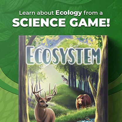 Ecosystem - A Family Card Game about Building Habitats | Learn about Animals, Ecology & Biodiversity for Kids, Adults, Families or the classroom! Fun Board Games for Environmental Science Class - style: Ecosystem
