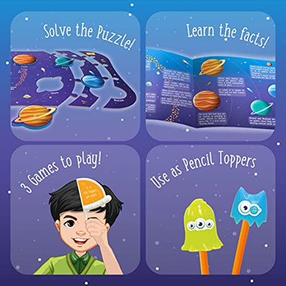 Imagimake Mapology - Solar System Jigsaw Puzzle for Kids Ages 4+ - style: Solar System