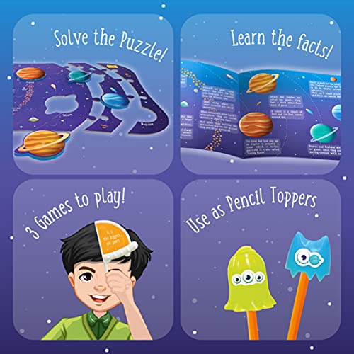 Imagimake Mapology - Solar System Jigsaw Puzzle for Kids Ages 4+ - style: Solar System