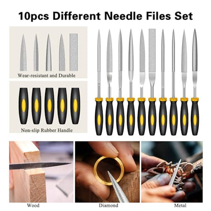 49Pcs 3D Printer Accessories Kit, 3D Printing Tools Set Includes Nozzle Cleaning Kit, Deburring Tools, Needle Files, Removal Tools, Craft Knife, Tweezers, Cutting Mat for 3D Prints Finishing