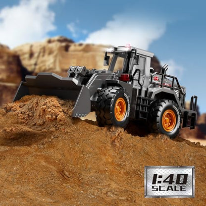 Pupu Pig Construction Toy, Metal Bulldozer Toys for Boys Gifts Ages 3+ - color: Metal Bulldozer Toy