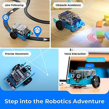 Makeblock mBot2 Coding Robot for Kids, Code Learning Support Scratch & Python Programming, Robotics Kit for Kids Ages 8-14 and up, Building STEM Robot Toys Gifts for Boys Girls - size: Set of 1