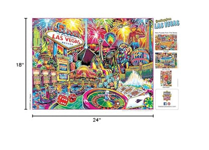 MasterPieces - 550 Piece Jigsaw Puzzle, Las Vegas, Fun for Adults, Family, Kids, 18" x 24" - style: Las Vegas