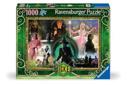Ravensburger - Wicked: Act I - 1000 Piece Jigsaw Puzzle - Bold, Bright, and Stunning Imagery from The New Version of Wicked - Frameable - Premium Quality - Puzzles for Adults