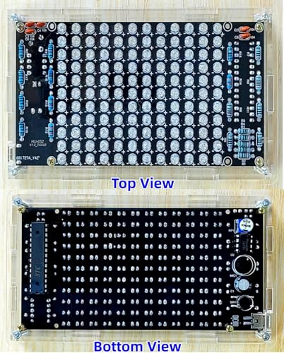 DIY Music Spectrum Led Light Soldering Practice kit, Complete Soldering Project kit with Components, PCB & Enclosure, Audio Level Indicator, Perfect for Electronics Enthusiasts & Beginners