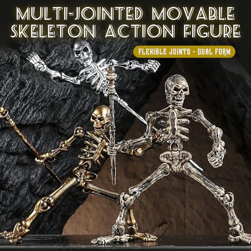 6 Pcs T13 Skeleton Action Figures Set,Titan Dummy 13,Skeleton Toy