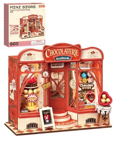 Rolife Chocolate Shop DIY Miniature House Kit - color: Sweet Chocolate Shop
