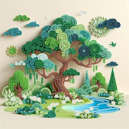 5D Diamond Art Kits for Adults,Tree Diamond Painting Kits 12 x 12 inch - color: SH6015