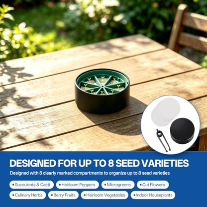 Smart Germination Kit (Includes Filters & Tweezers)-8 Compartments