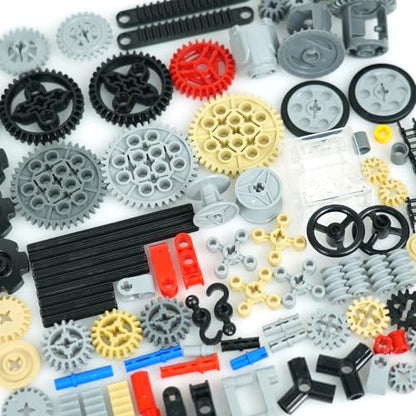 MALEKO Technical Gears Axles Set, 120+PCS MOC Car Building Block Parts - color: 120 Gear Set