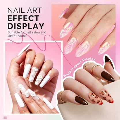 MelodySusie 5Pcs Nail Art Sculpture Dual Pen - color: Purple, Pink, White, Gold, Black, size: 5