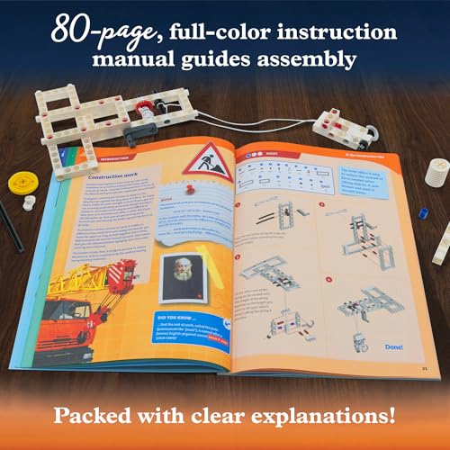 Thames & Kosmos | Mechanical Engineering: Machines & Vehicles STEM Experiment Kit | Build 20 Mechanical Models, Explore Physics of Force & Motion | Hands-on, Introductory Science Learning for Ages 8+