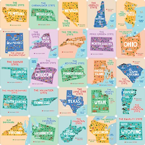 USA Memory Match Game, Set of 100 Cards
