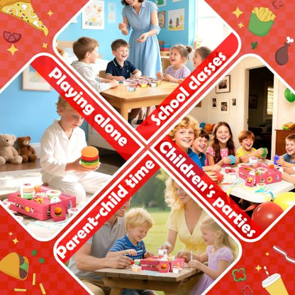 Aestd-ST Air Dry Clay Kit - Food Toy Theme, Modeling Clay for Kids - color: Food Toy Theme