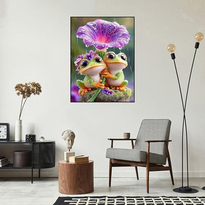 Zythron Diamond Art Kits for Adults,Frog Diamond Painting Kits for Beginner - color: Frog-A