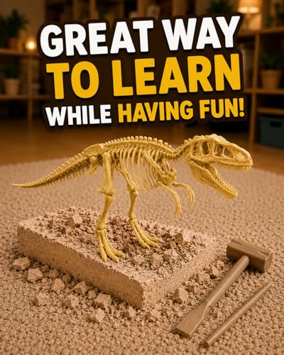 Science4you Dinosaur Excavation Kit Bundle – 5 Fossil Dig Kits for Kids, T-Rex, Triceratops, Stegosaurus, Brachiosaurus and Mammoth, STEM Science Toy, Archaeology Gift for Kids