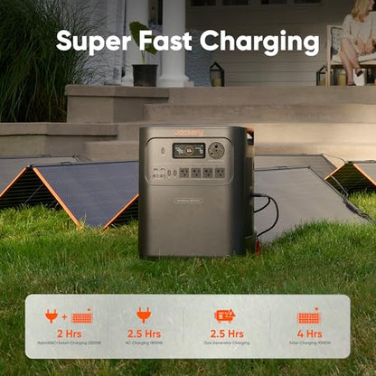 Jackery HomePower 3600 Plus Portable Power Station, 3600W AC Output, 3584Wh LFP Solar Generator, Expandable up to 21kWh, Essential Home Backup for Home Use, Emergencies, RV (Solar Panel Optional) - style: HomePower 3600 Plus
