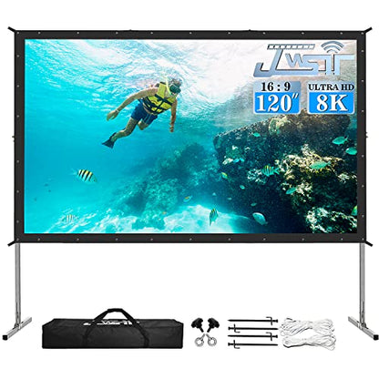 Rear Projector Screen 120inch,Outdoor Movie Screen with 3-Layers PVC - size: 120inch