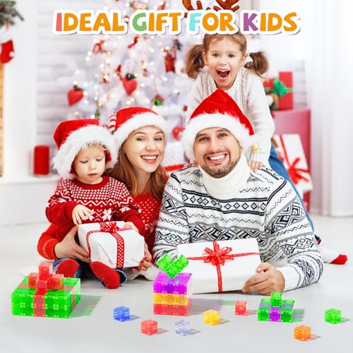56PCS Transparent Magnetic Blocks for Kids Ages 3-5 Year Old Boys and Girls - style: Transparent Magnetic Blocks